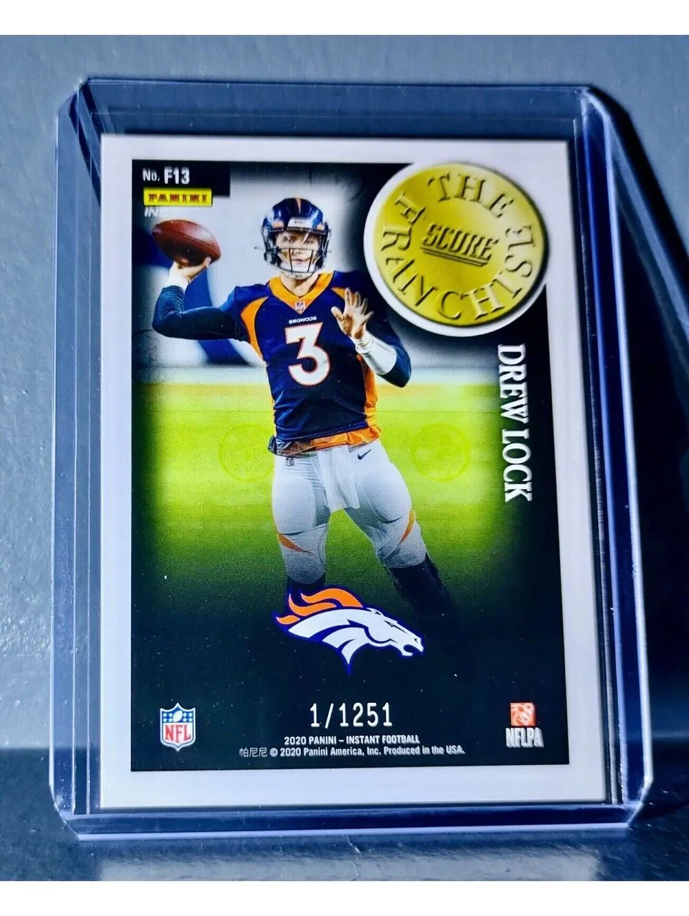 Drew Lock 2020 Panini NFL Instant Score The Franchise #13 Card 1/1251